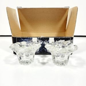 Set of 2 Crystal Votives By Forever CrystalBeautifully Cut Still in Orig…